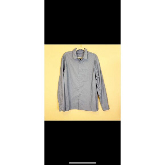 Lululemon Men's Light Blue Collared Button Down Shirt - Picture 1 of 5